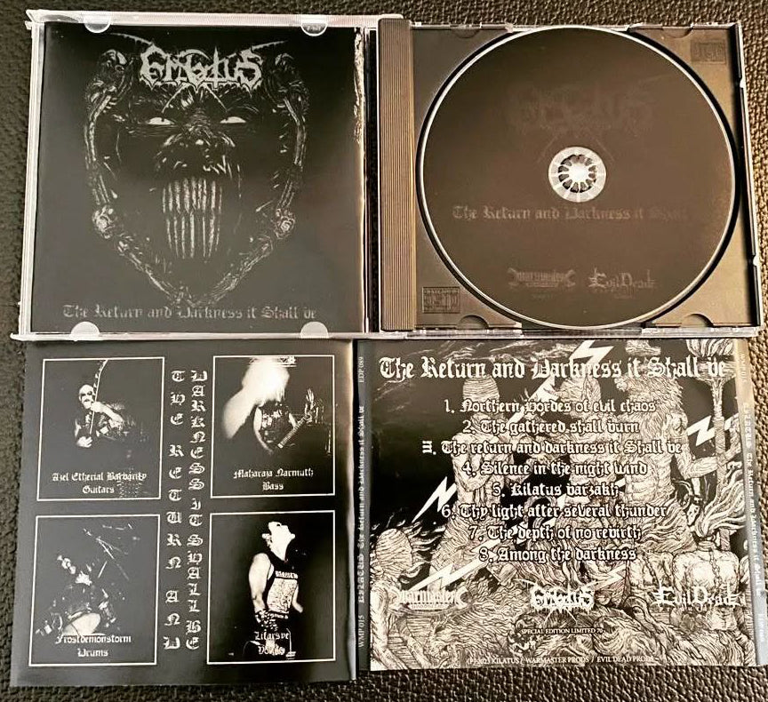 KILATUS The Return And Darkness It Shall Be CD