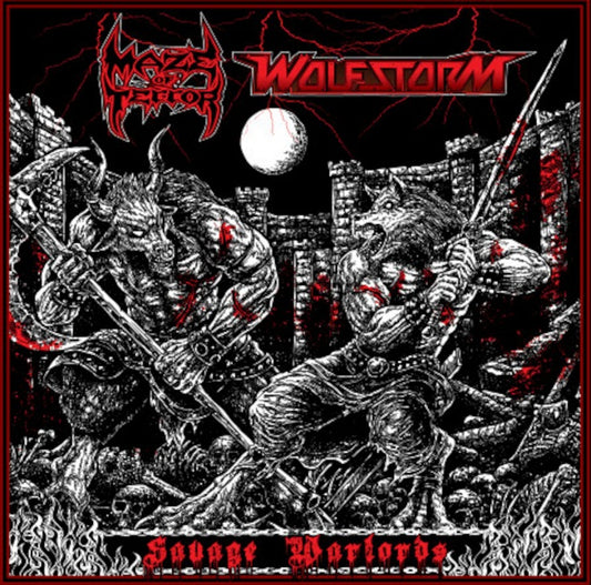 MAZE OF TERROR / WOLFSTORM Savage Warlords Split CD + PATCH