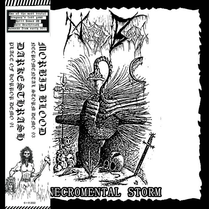 MORBID BLOOD / DARKESTHRASH Necromental Storm / Place of Horror Split LP