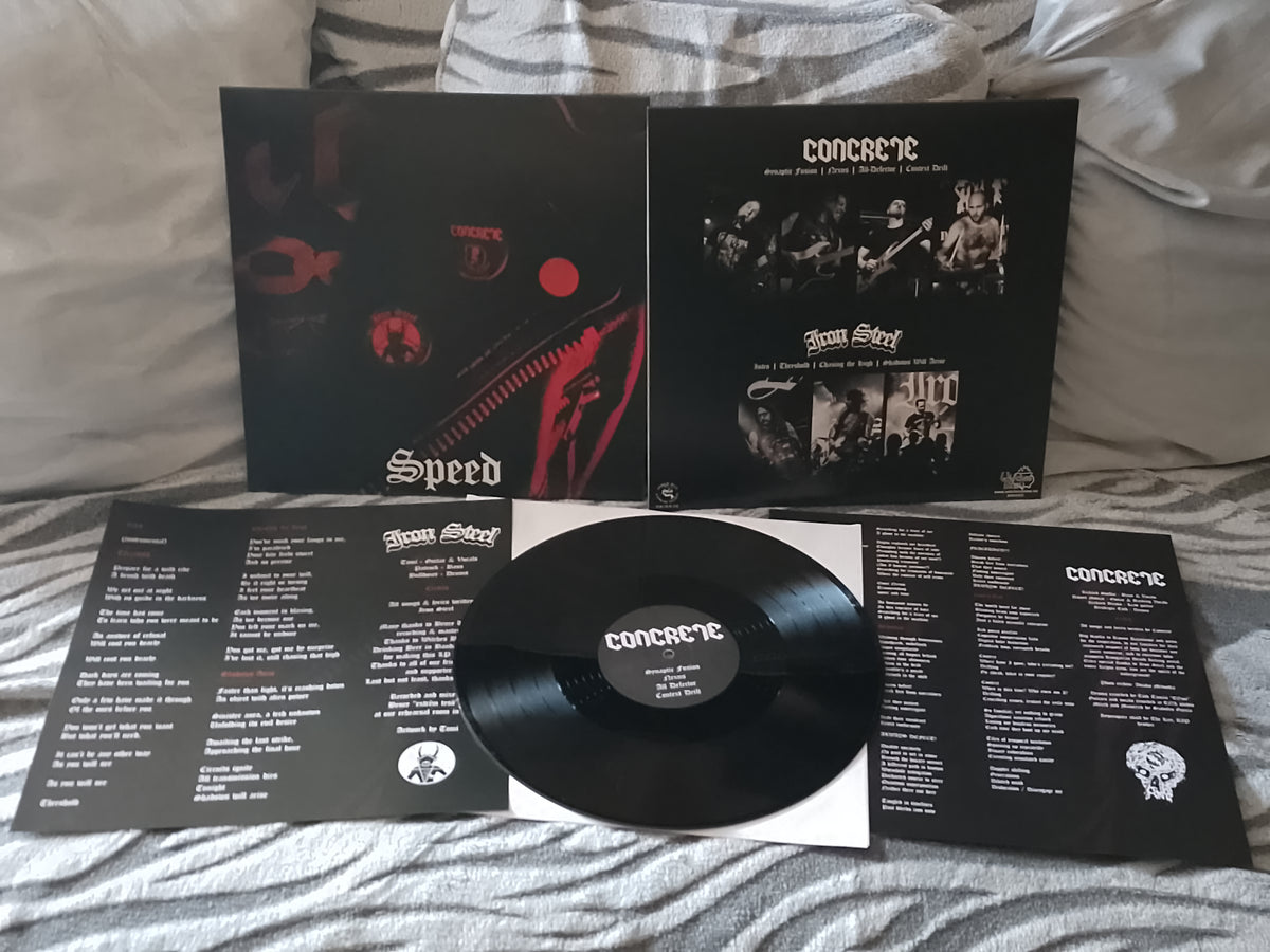 CONCRETE / IRON STEEL Speed Split LP
