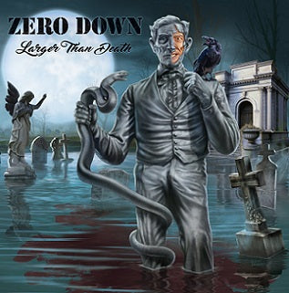 ZERO DOWN Larger Than Death LP BLK