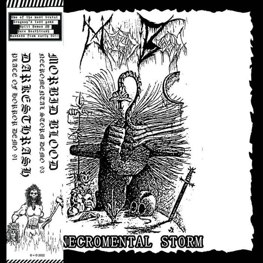 MORBID BLOOD / DARKESTHRASH Necromental Storm / Place of Horror Split LP
